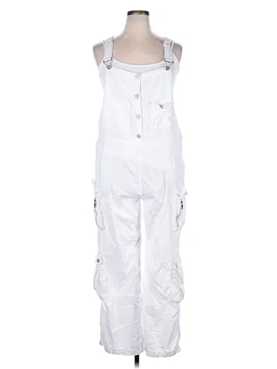 Pre-owned Blanknyc Blank Nyc Snow Pants With Bib In White
