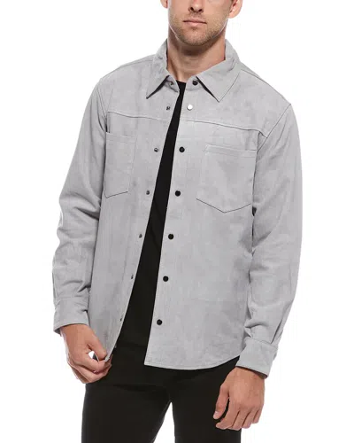 Blanknyc Blank Nyc Suede Leather Coat In Gray