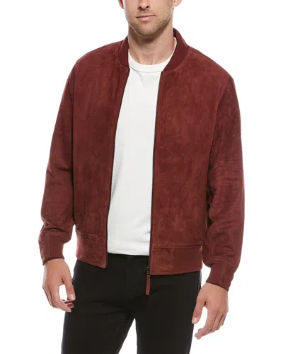 Blanknyc Blank Nyc Suede Leather Coat In Red