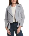 Blanknyc Blank Nyc Suede Moto Jacket In Gray