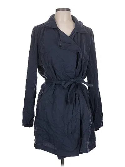 Pre-owned Blanknyc Blank Nyc Trenchcoat In Blue
