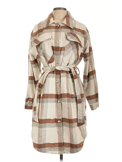 Pre-owned Blanknyc Blank Nyc Trenchcoat In Brown