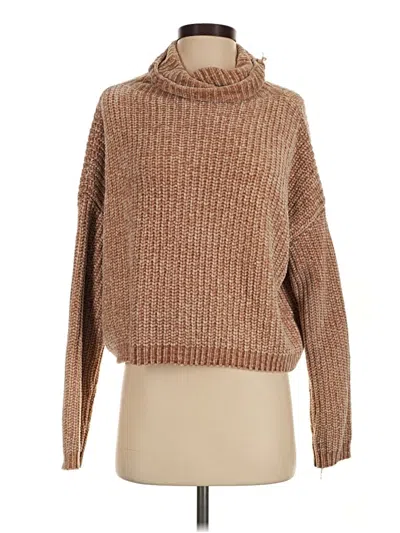 Pre-owned Blanknyc Blank Nyc Turtleneck Sweater In Tan