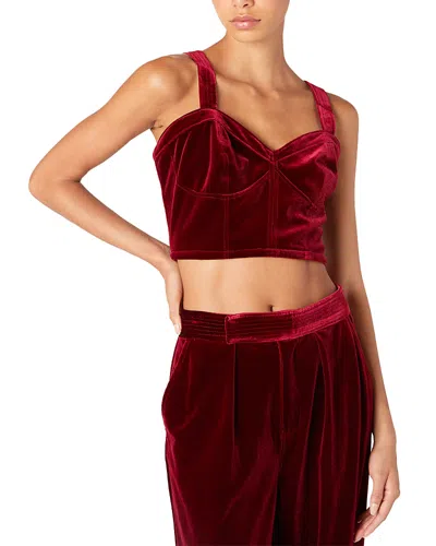 Blanknyc Blank Nyc Velvet Bustier Top In Sneak Peak