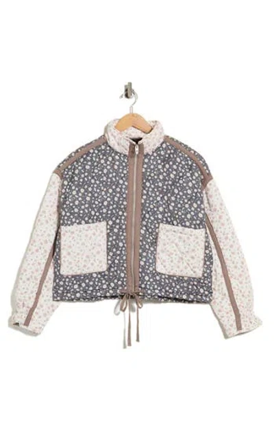 Blanknyc Bloom Bash Quilted Bomber Jacket In Multi