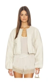 Blanknyc Bomber Jacket In White