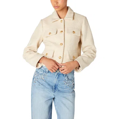Blanknyc Cropped Jacket In Stay Icy