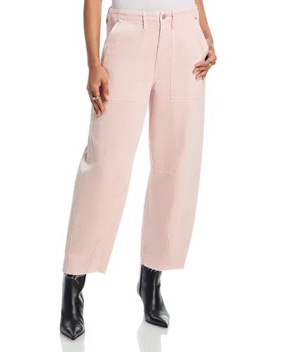 Blanknyc Bowery High Rise Cropped Barrel Jeans In Feeling Peachy In Neutral