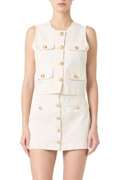 Blanknyc Button-up Denim Waistcoat