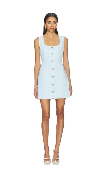 Blanknyc Button Up Dress In Blue