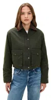 Blanknyc Catching A Break Jacket Hunter Green In Green