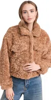 Blanknyc Blank Nyc Gingerbread Latte Coat In Brown