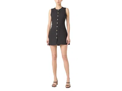 Blanknyc City Nights Sleeveless A Line Dress In Black