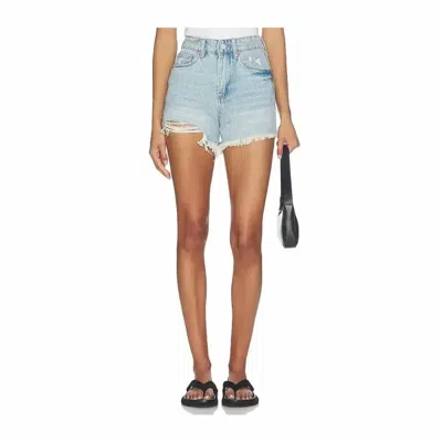 Blanknyc Cold Wave Denim Short In Blue