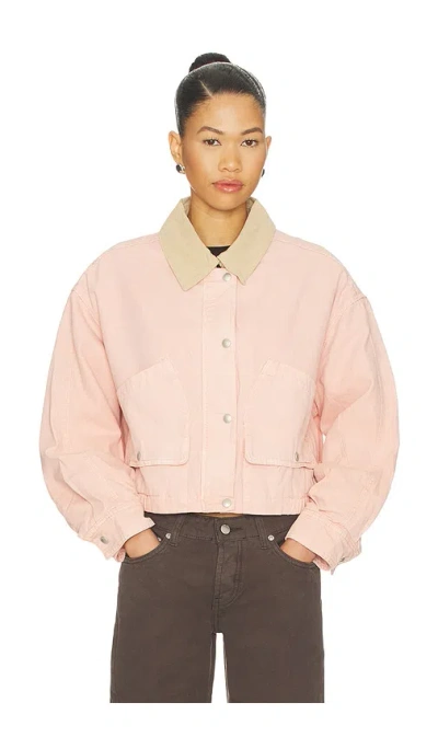 Blanknyc Collared Jacket In Pink