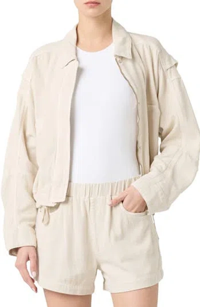 BLANKNYC BLANKNYC COTTON & LINEN UTILITY JACKET