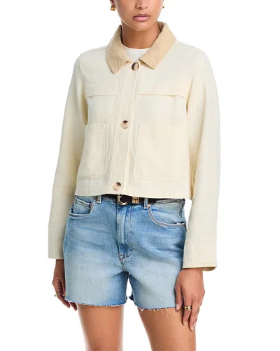 Blanknyc Cotton Linen Utility Jacket In Neutral