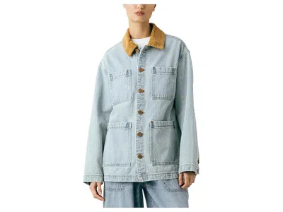 Blanknyc Crack Of Dawn Denim Shirt Jacket In Blue