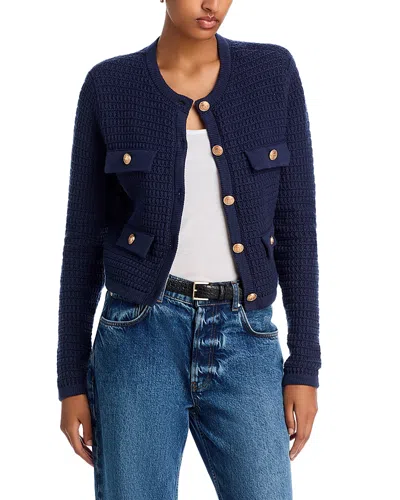 Blanknyc Crewneck Cardigan Sweater In Guilt Trip