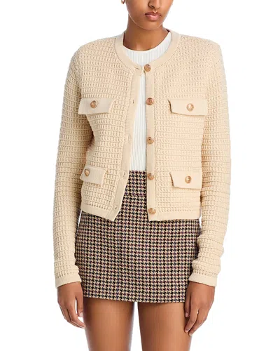 Blanknyc Crewneck Cardigan Sweater In Slow Start