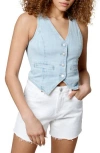 Blanknyc Crop Denim Vest