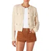 Blanknyc Crop Sweater Jacket In Slow Start