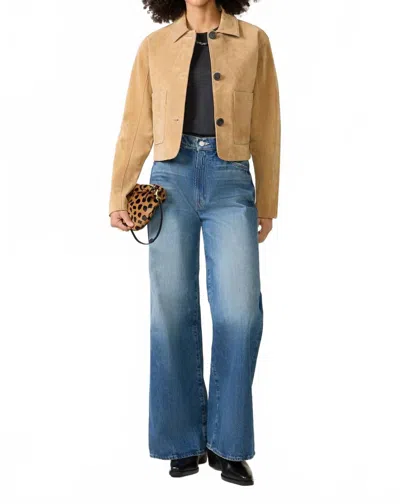 Blanknyc Cropped Blazer In Camel In Brown