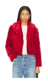 Blanknyc Cropped Faux Fur Coat In Pink