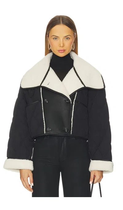 Blanknyc Cropped Faux Leather Jacket In Black