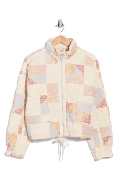 Blanknyc Cropped Quilted Jacket In White