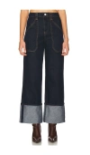 Blanknyc Deep Down Wide Leg Jeans In Dark Wash In Deep Down