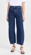 Blanknyc Deep Down Barrel Jean In Dark Indigo In Blue
