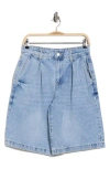 Blanknyc Denim Bermuda Shorts In Blue