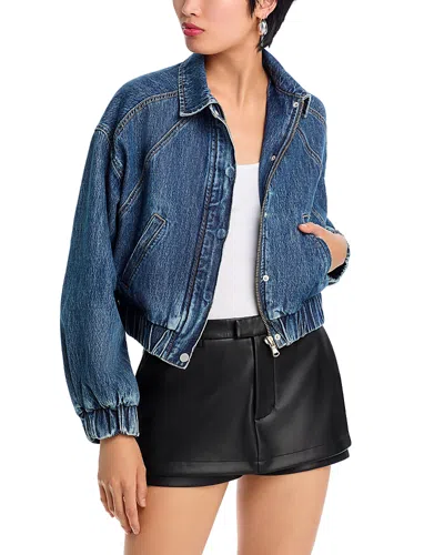 Blanknyc Denim Bomber Jacket - Exclusive In Off Stage