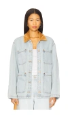 Blanknyc Crack Of Dawn Jacket Light Indigo In Blue