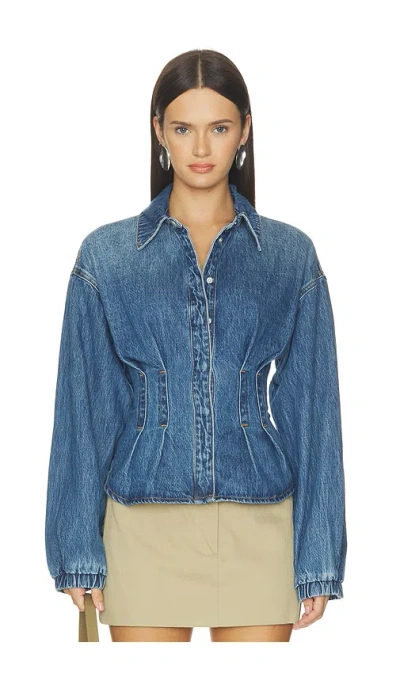 Blanknyc Denim Shirt In Off The Hook