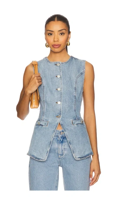 Blanknyc Denim Vest In Blue