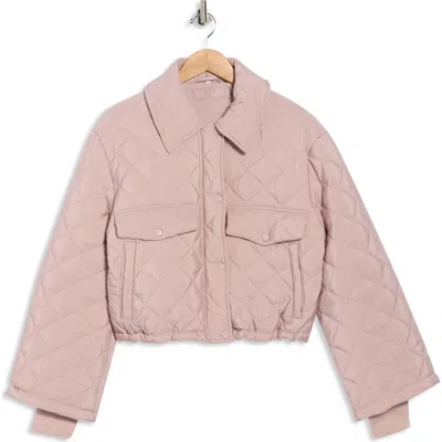 Blanknyc Diamond Quilted Puffer Jacket In Pink
