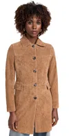 Blanknyc Dirt Bike Jacket Rust Real Suede In Rust Real Suede