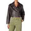 BLANKNYC BLANKNYC DISTRESSED FAUX LEATHER MOTO JACKET