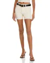 Blanknyc The Perry Raw Hem High Waist Denim Mom Shorts In Downtime