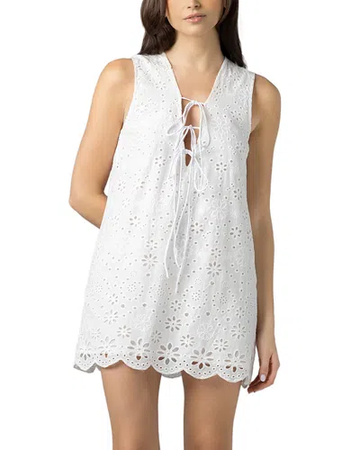 Blanknyc Eyelet Shift Dress In White