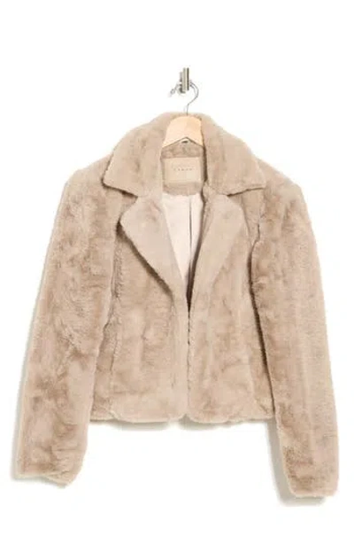 Blanknyc Faux Fur Crop Jacket In Frozen Daquiri