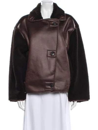 Pre-owned Blanknyc Faux Fur Jacket In Brown