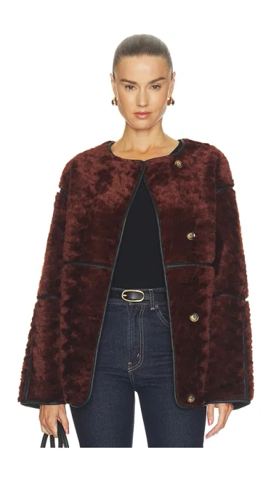 Blanknyc Faux Fur Jacket In Brown
