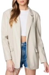 Blanknyc Faux Leather Blazer In Bare Essentials