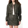 BLANKNYC BLANKNYC FAUX LEATHER CROP BOMBER JACKET