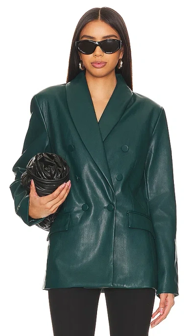Blanknyc Faux Leather Jacket In Green Room