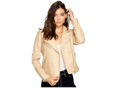 Blanknyc Faux Leather Moto Jacket In Neutral
