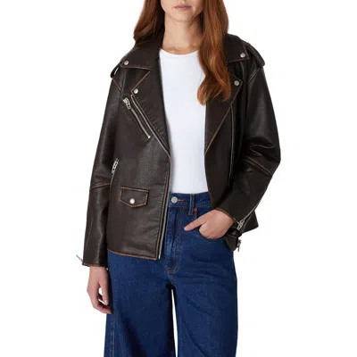 Blanknyc Faux Leather Moto Jacket In Black